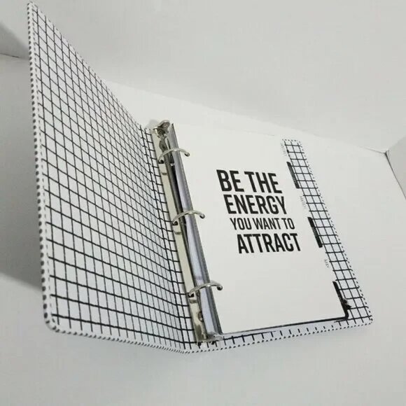 BUNDLE Binder Planner The Paper Studio Agenda 52 Pink / Polka Dot Positive Quote - Picture 12 of 16